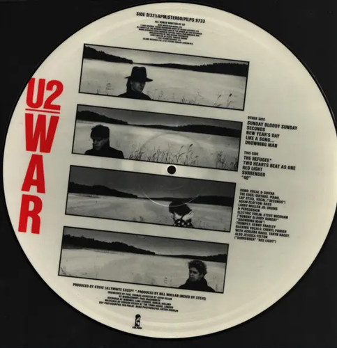 War picture disc - lp, inch